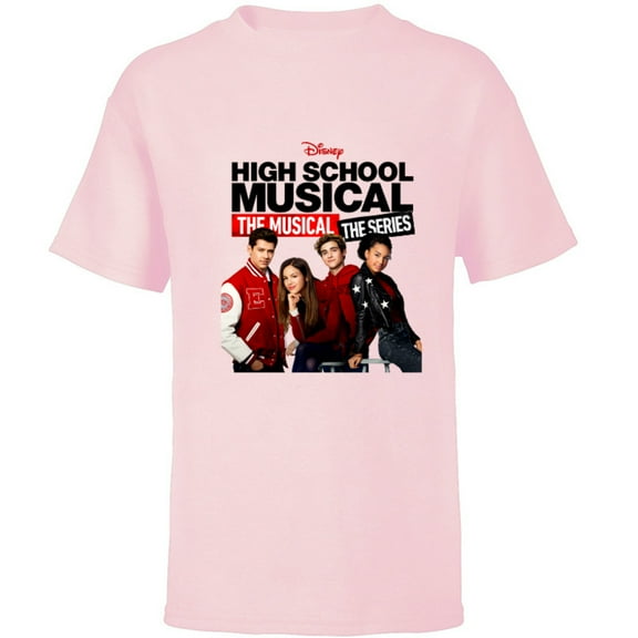 Disney High School Musical The Musical The Series Cast - Short Sleeve T-Shirt for Kids - Customized-Soft Pink