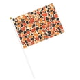 thumbnail image 3 of Handheld Flag Double-Sided Hand Waving Flag 8.2×5.5in Used For Team Activities Or Decoration In Decorative Places Leopard Skin Print Style Orangered_3 Six Piece, 3 of 8
