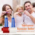 thumbnail image 5 of Ensemble de 2 Porte-Sièges à Dentifrice à Tube à Roulements Support de Porte-Squeeze Rouge et Blanc 4.6*5.2*3.9cm, 5 of 5