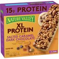 thumbnail image 2 of Nature Valley XL Protein Granola Bars, Salted Caramel Dark Chocolate, 7 ct, 2 of 9