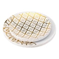thumbnail image 3 of Trendables™ Premium Disposable  Party Plates - 10 inch Wedding Plastic Dinner Plates - Moroccan Design - 40 Count, 3 of 9