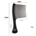 thumbnail image 2 of 3pcs Large Wide Tooth Comb Handle Detangling Reduce Hair Loss Brush Tool (Black+Pink+Blue), 2 of 9