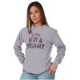thumbnail image 5 of I Take My Coffee Hot and Steamy Women's Long Sleeve T Shirt Brisco Brands S, 5 of 6
