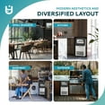 thumbnail image 6 of EUHOMY Commercial Ice Maker Machine, 100lbs/24H Stainless Steel Under Counter Ice Machine, 6 of 10