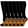 thumbnail image 1 of PinesC Copper Unisex Compression Socks- 6 Pairs Copper Fit Socks - Suit for Running, 1 of 1
