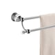 thumbnail image 1 of Wincase Toallero Cromado Toallero Doble Ajustable Toallero De Baño De Cristal Plateado Montado En La Pared, 1 of 1