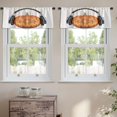thumbnail image 2 of LALILO Kitchen Curtain Valance Halloween Pumpkin With Rod Pocket Window Curtain 52"x 18" Set of 2, 2 of 5