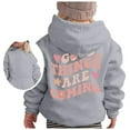 thumbnail image 3 of Toddler Baby Boy Girl Hoodies Sweatshirt Graphic Letter Print Long Sleeve Cotton Tops Casual Jackets With Pockets Toddler Boy Girl Winter Jacket for Baby Toddler Size 3-4, 3 of 5