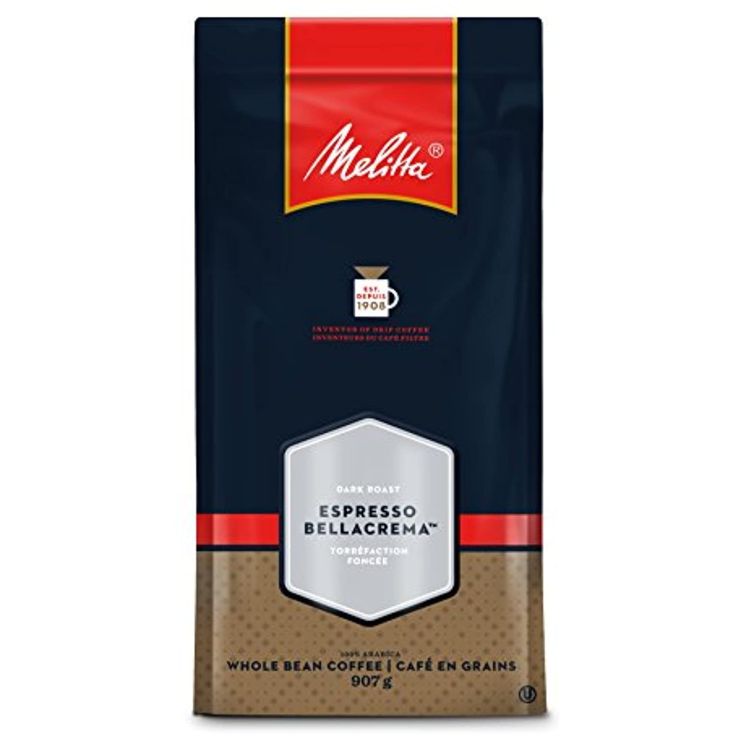 Melitta Espresso, Bellacrema, Dark Roast, Whole Coffee Beans, 2 Pound ...