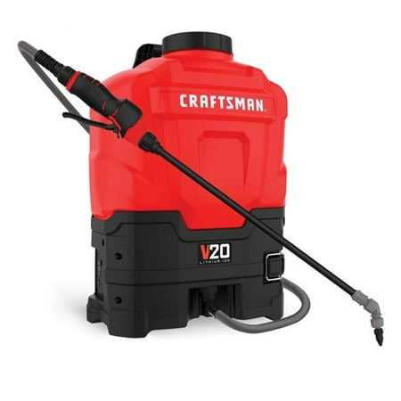 Craftsman 20V 4 gal Backpack Sprayer  Red & Black