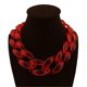 thumbnail image 1 of Collar de Cadena de Acrílico Yashi para Clavícula Corto Color Ceniza Esmerilada 58183, 1 of 3