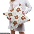 thumbnail image 4 of Ambesonne Animal Fabric by the Yard Upholstery, Bear and Bee Cartoon, 5 Yards, Multicolor, 4 of 4