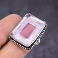 thumbnail image 2 of Natural Amethyst Gemstone Handmade 925 Sterling Silver Jewelry Ring Size 8, 2 of 2