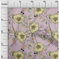 thumbnail image 2 of oneOone Cotton Silk Purple Fabric Floral Craft Projects Decor Fabric Printed By The Yard 42 Inch Wide, 2 of 4