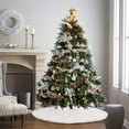 thumbnail image 6 of Bfantian 48 Inch Faux Fur Christmas Tree Skirt White Plush Skirt for Merry Christmas Party Christmas Tree Decoration, 6 of 6