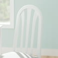 thumbnail image 6 of Linon Desmin Dining Chairs, Set of 2, White Finish with Light Gray Fabric, 6 of 11