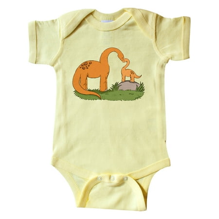 

Inktastic Cute Heart Brontosaurus Family Gift Baby Boy or Baby Girl Bodysuit