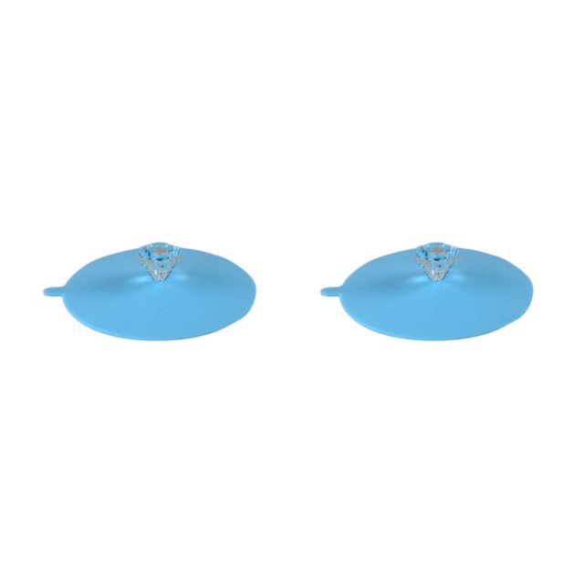Monstrate Tapa De Taza De Bebida De Silicona Inodora Bebidas Y Disfrute De Sabores Frescos No Tóxico Y Seguro. Hecho En Azul Claro Azul claro 2Conjunto