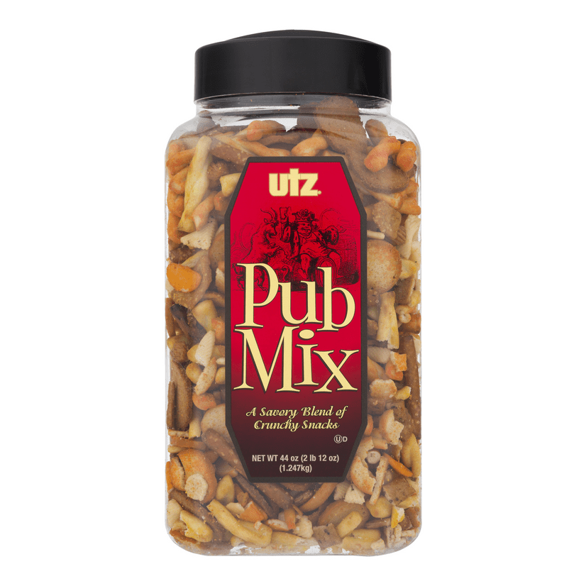 Photo 1 of 2 pack Utz Pub Mix 44 oz Barrel---exp 08-2021