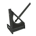 thumbnail image 3 of figatia Triangle Ruler Square Measurement Carpentry Measuring Layout Tool Black, 3 of 8