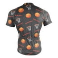 thumbnail image 4 of joogoo Basketball Pattern Men's Cycling Jerseys Mountain Bike Short Sleeve Tops XL, 4 of 7