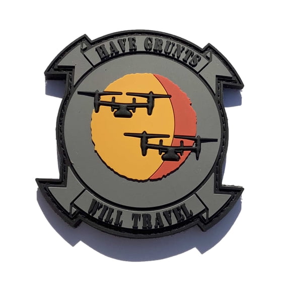 Have Grunts Will Travel V-22 PVC Patch – Hook and Loop
