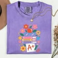 thumbnail image 4 of Comfort Colors® Cute Teacher Shirt, Books shirt, Back to School, Bookish Shirt, Book Lover Teacher, Elementary Teacher, Botanical shirt, 4 of 6