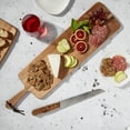 thumbnail image 4 of Tabletops Gallery 2-Piece Acacia Wood Serving Board Tray with Slicing Bread Knife Set, 4 of 7