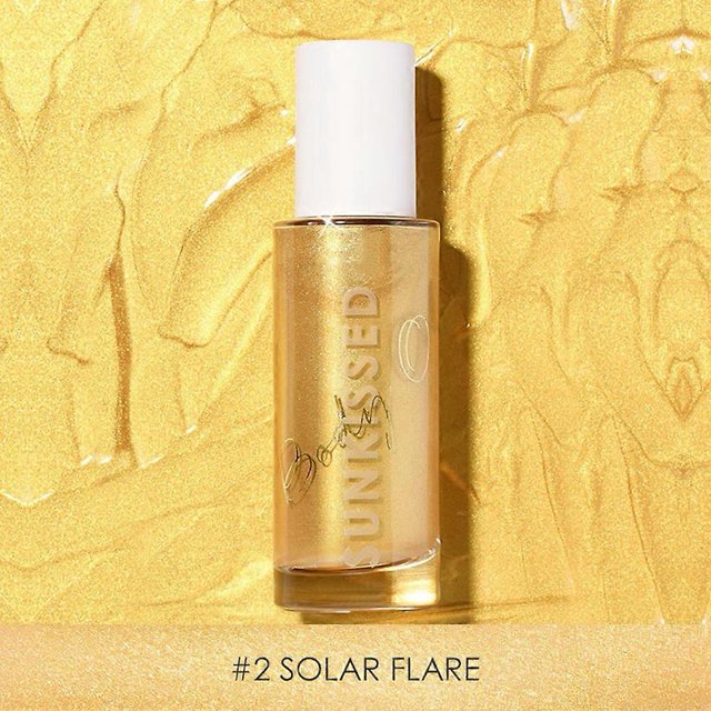 Professional Glitter Bronzer Long Lasting Waterproof Body Highlighter Liquid#2
