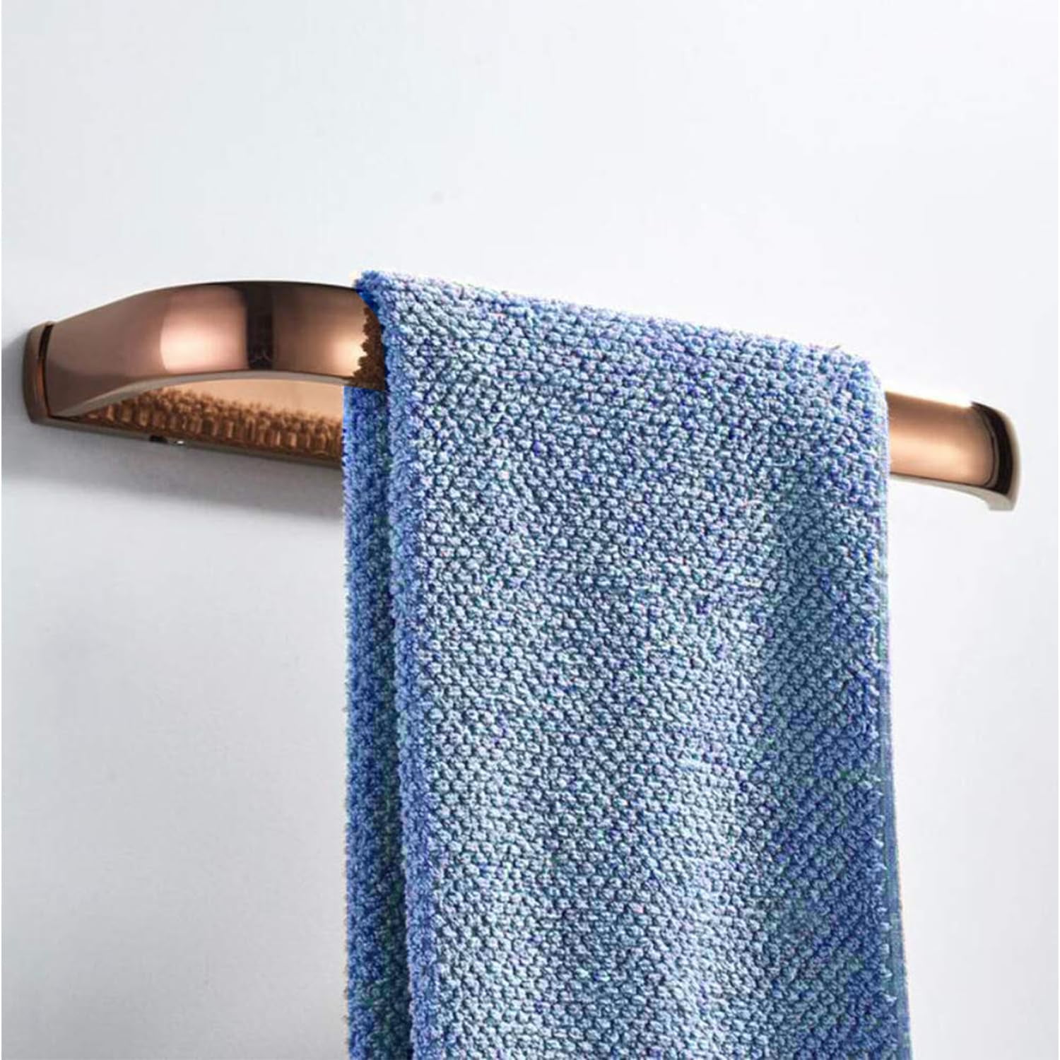 Simple Style Hand Towel Rack,Rose Gold Brass Towel Ring,Wall Mounted Towel Holder,Bath Kicthen Accessories