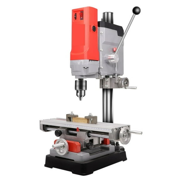 AB2856T Mini Rotary Table Drilling Machine Multi-function Bench Drill Small Home Small Electric Drill Milling Machine ,High Strength Body