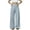 Grey, variant on Elastic Waist Palazzo Pants for Women Loose Casual Wide Leg Trousers