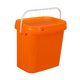 thumbnail image 4 of Cubo rectangular de 10 litros, resistente y grueso, para limpieza del hogar, camping, pintura y agua. naranja, 4 of 9