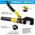 thumbnail image 2 of 10 Tons 9 Dies Hydraulic Crimping Tool Set, Hydraulic Crimping Tool, Ratchet Terminal Crimping Pliers For 4-70mm Cable Hy-YuJia, 2 of 5
