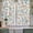 White, variant on Teal Orange Eucalyptus Tier Curtains 36 Inch Length, Spring Botanical Leaves Cafe Short Curtains for Bathroom Over Sink, Small Kitchen Curtain Light Filtering Tiered Drapes 2 Panels 27.5"Wx36"L