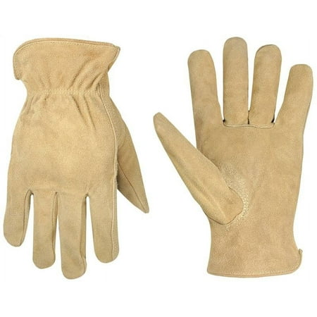 Custom Leathercraft Large Split Cowhide Driver Men's Work Gloves