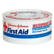 2 Pk Johnson & Johnson Red Cross First Aid Waterproof Tape 1 Inch X 10 Yards Ea