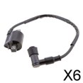 thumbnail image 1 of Colaxi 6X Black Plastic Motorcycle Parts CDI Ignition Coil Plug Assembly For for, 1 of 8