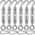 thumbnail image 1 of Adjustable Tension Stainless Steel Turnbuckle, Heavy Duty and Corrosion Resistant for Outdoor Projects, Sun Shade and Wire Rope Installation, Easy to Use (6 Pieces), 1 of 8