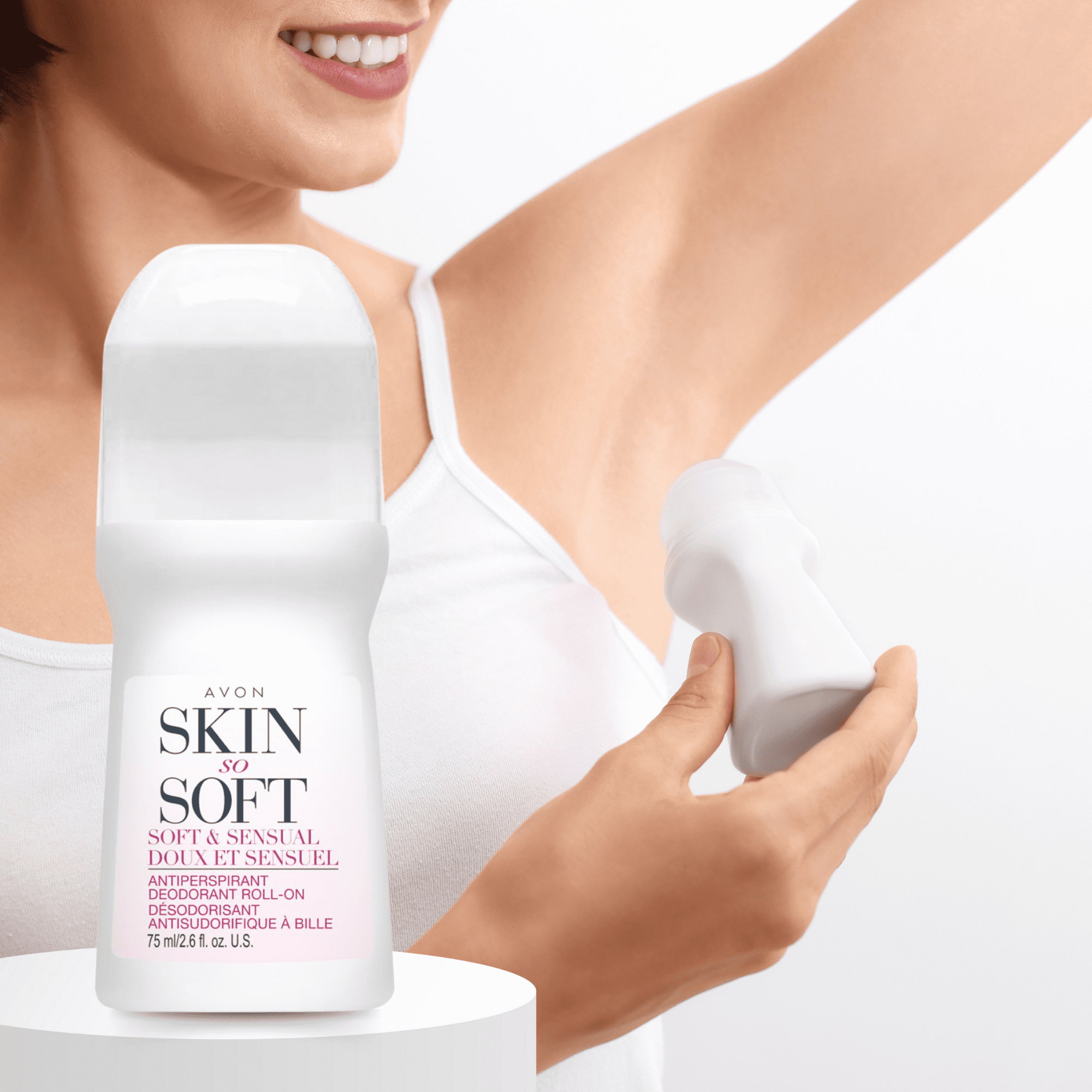 Avon Skin So Soft Roll-On Antiperspirant Deodorant, 2.6 fl oz (20-Pack)
