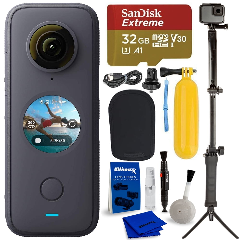 Insta360 ONE X2 Pocket Camera CINOSXX/A + 32GB + 3Way Tripod + Bobber