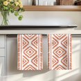 thumbnail image 7 of Orange Boho Kitchen Towels Set of 1, Vintage Southwestern Geometric Stripes Absorbent Dish Towels for Kitchen, Microfiber Hand Towel, Quick Drying Tea Towel for Cleaning Decorative Dishcloths, 7 of 7