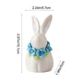 thumbnail image 3 of Cute Ceramic Bunny Ornament Home Living Room Decoration Birthday Gift Souvenirs for Friends, 3 of 6