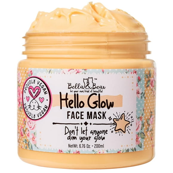 Mascarilla facial Bella & Bear Hello Glow Refining Brightening 200 ml