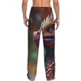 thumbnail image 3 of Picia Rainbow Scales Fantasy Dragon Mens Soft Woven Cotton Elastic Waistband Sleep Pajama Pant Lounge Sleep Pant With Pockets And Drawstring-Large, 3 of 9