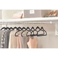 thumbnail image 5 of Non-Slip Velvet Clothing Hangers, 50 Pack, Black, 5 of 5