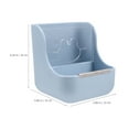 thumbnail image 2 of IDEANATEGRATE Soporte Y Comedero Para Conejos Y Cobayas De Plástico Resistente Color Azul, 2 of 8
