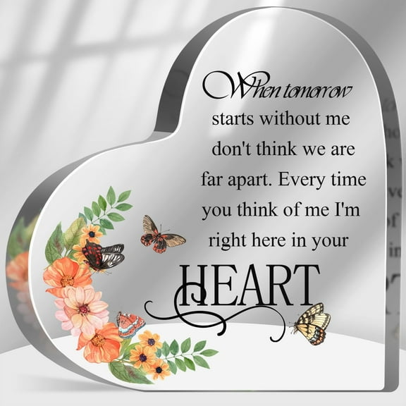 Sympathy Gifts for Loss of Loved One, Loss of Father Mother Sympathy Gifts, Bereavement Condolences Grief Gifts, When Tomorrow Starts without Me Sign