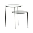 thumbnail image 6 of DecMode 22" x 23" Black Metal Modern Accent Table, 6 of 12
