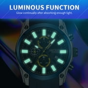MEGIR Mens Watches Luxury Sports Wristwatch Luminous Date Quartz Chronograph Silicone Strap 2144